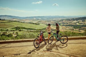 Itinerario in bici in Val d'Orcia